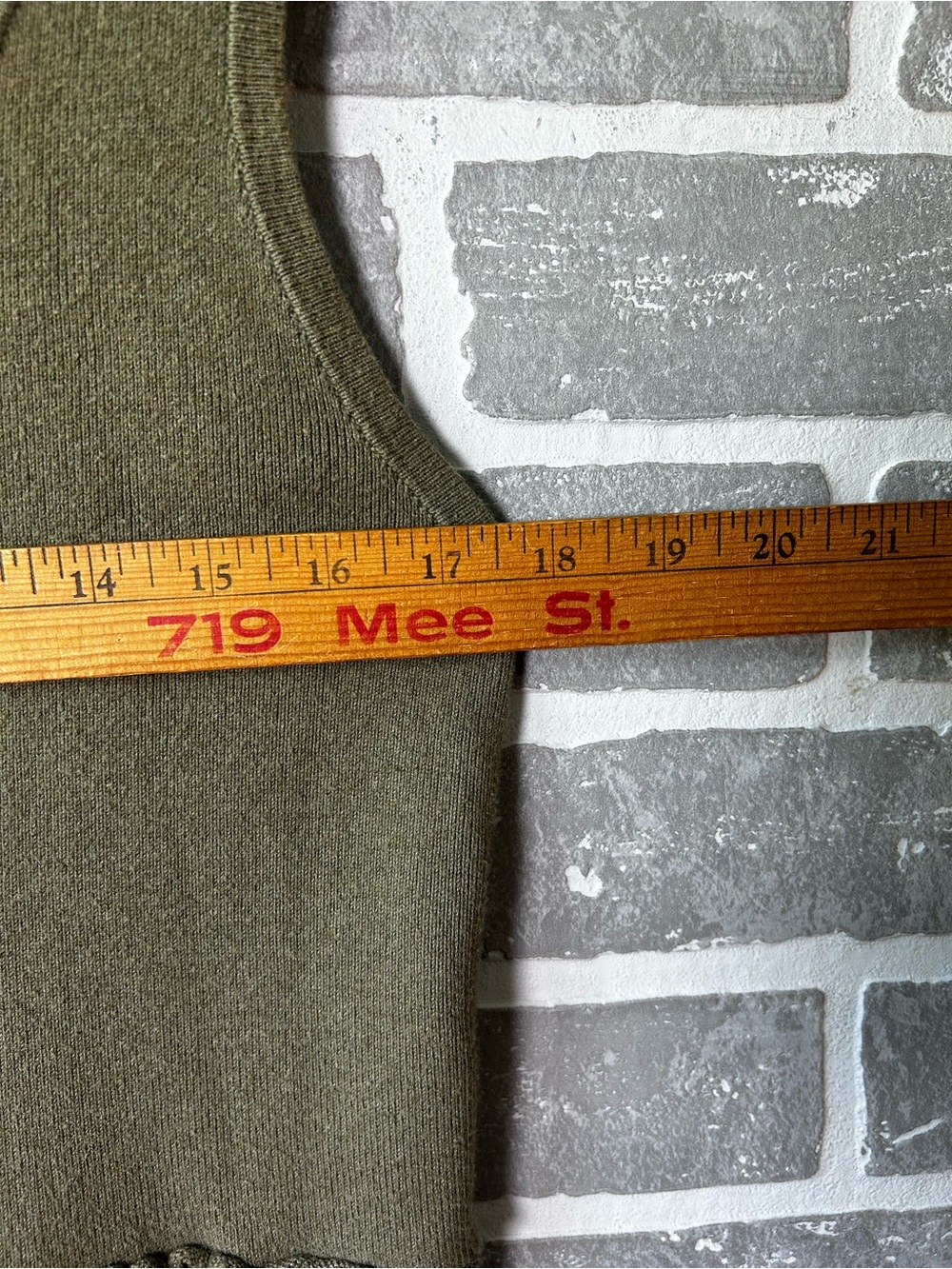 Sundance Olive Green Knit Empire Waist Sleeveless Dress Medium Silk Blend Boho - Picture 7 of 7